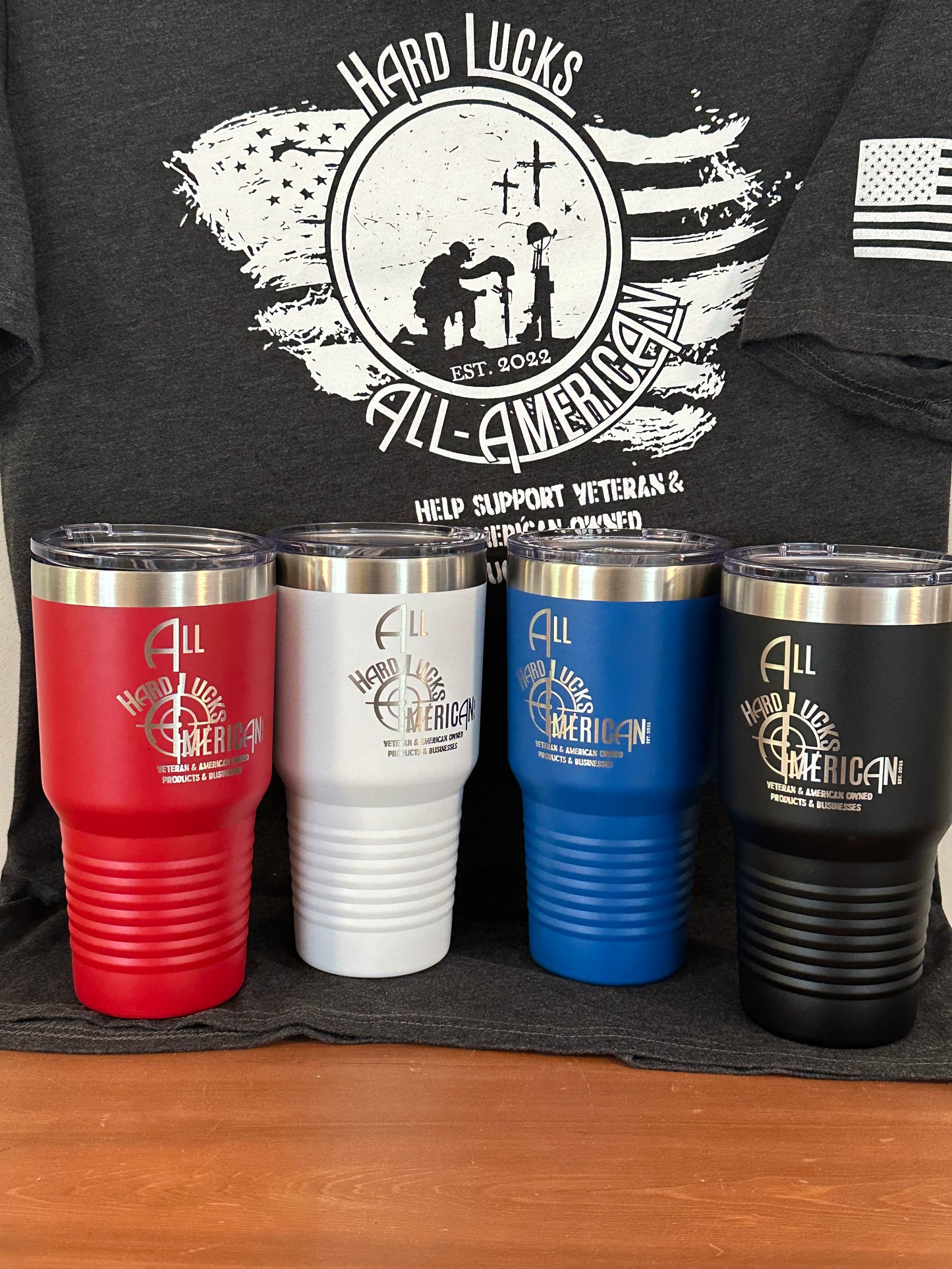 Hard Lucks 30 oz. Metal Logo Tumbler by Polar Camel™