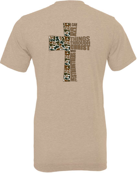 Camo Cross, I can do All things through Christ